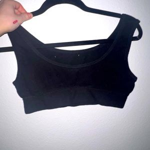 Skims ribbed bra top. Black size small